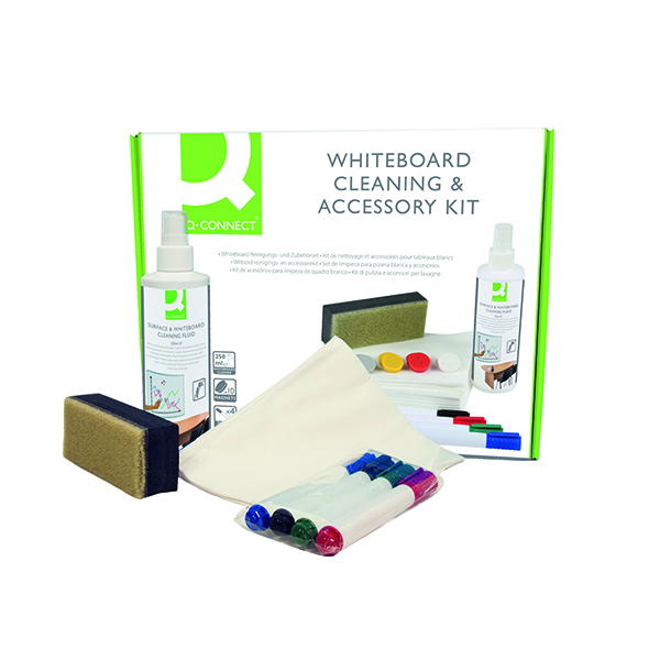 Computer/Peripherals Q-Connect Whiteboard Cleaning and Accessory Kit AWAK000QCA