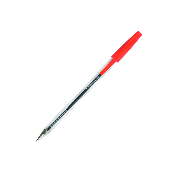 Q-Connect Ballpoint Pen Medium Red (50 Pack) KF26041