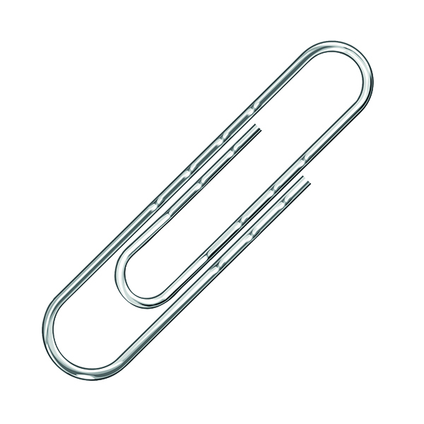 Q-Connect Paperclips Wavy 77mm (100 Pack) KF27004