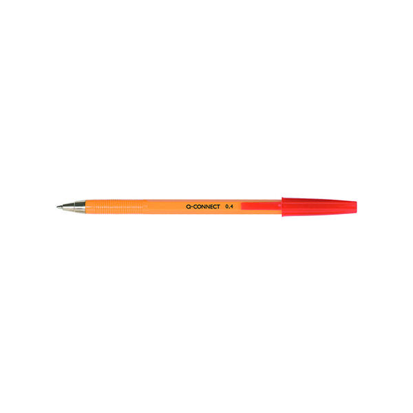 Q-Connect Ballpoint Pen Fine Red (20 Pack) KF34048