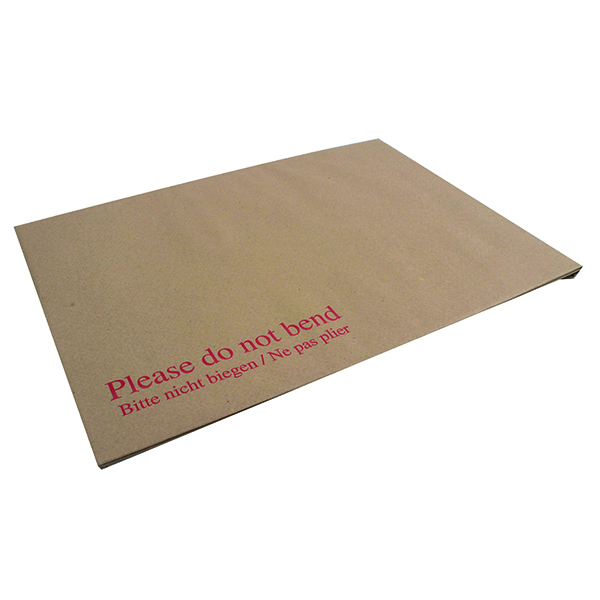 Board Backed Envelopes Q-Connect C4 Envelopes Board Back Peel and Seal 115gsm Manilla (10 Pack) KF3523