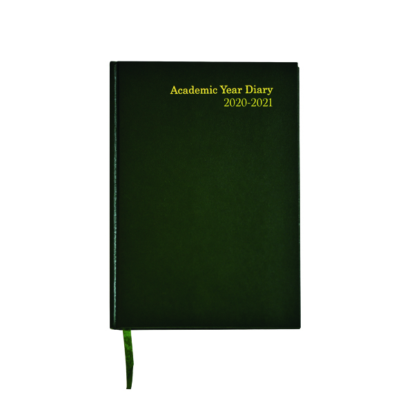 Diaries Academic Diary Week to View A5 Green 2020-21 KF3A5AGN20
