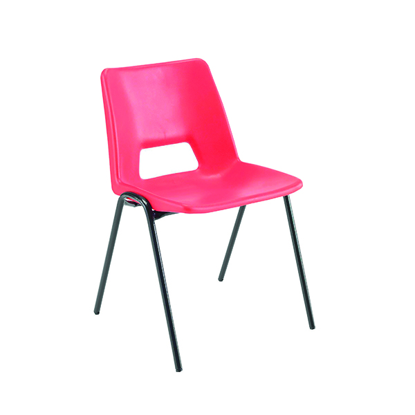 Jemini Polypropylene Stacking Chair Red KF74961
