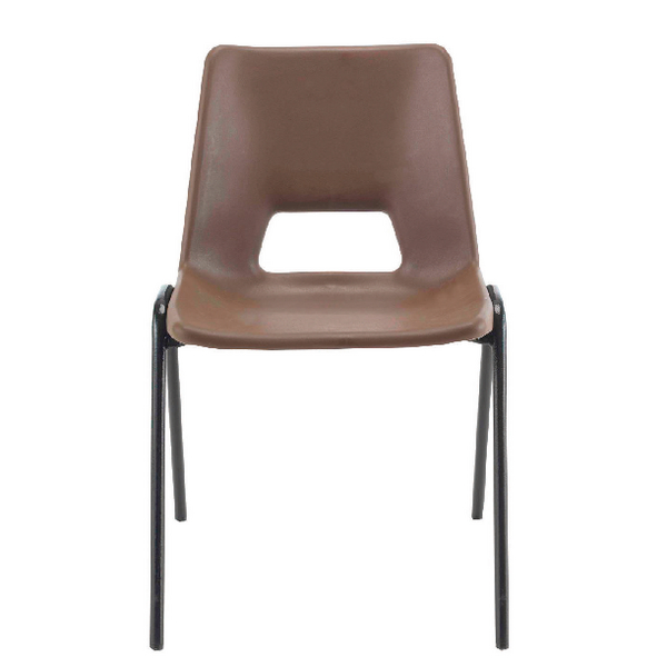 Jemini Polypropylene Stacking Brown Chair KF74962