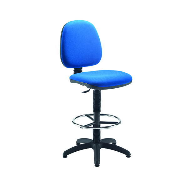 Jemini Medium Back Draughtsman Chair Blue KF838252