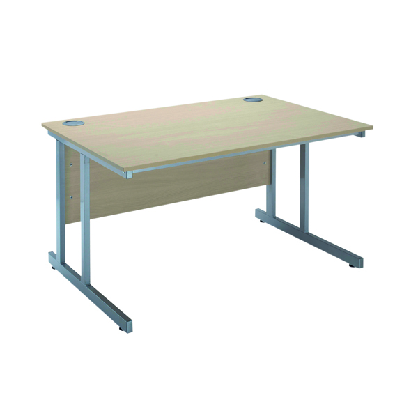 Rectangular Desks Serrion Warm Maple 1500mm Rectangular Cantilever Desk KF838519