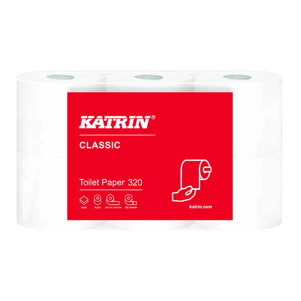 Toilet Tissue & Dispensers Katrin Classic Toilet Roll 2-Ply 320 Sheets (36 Pack) 96245