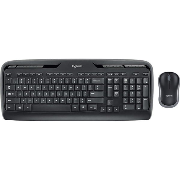 Wired Logitech Black MK330 Wireless Keyboard/Mouse Combo 920-003986