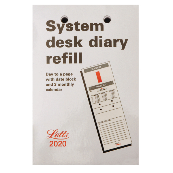 Letts System Desk Refill 2020 20-TSDR