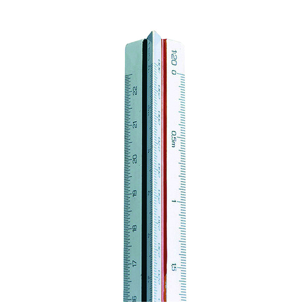 Rulers Linex Triangular Scale Ruler 1:1-500 30cm White LXH 312