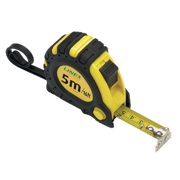 Linex Tape Measure 5m Black/Yellow EMT5001