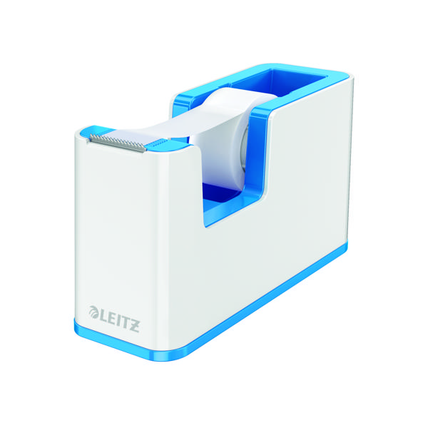 Leitz WOW Tape Dispenser White/Blue 53641036