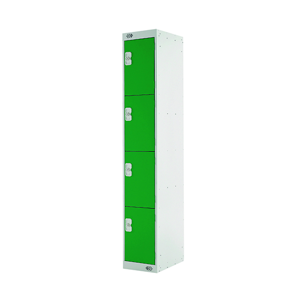 Four Compartment Locker D300mm Green Door MC00022