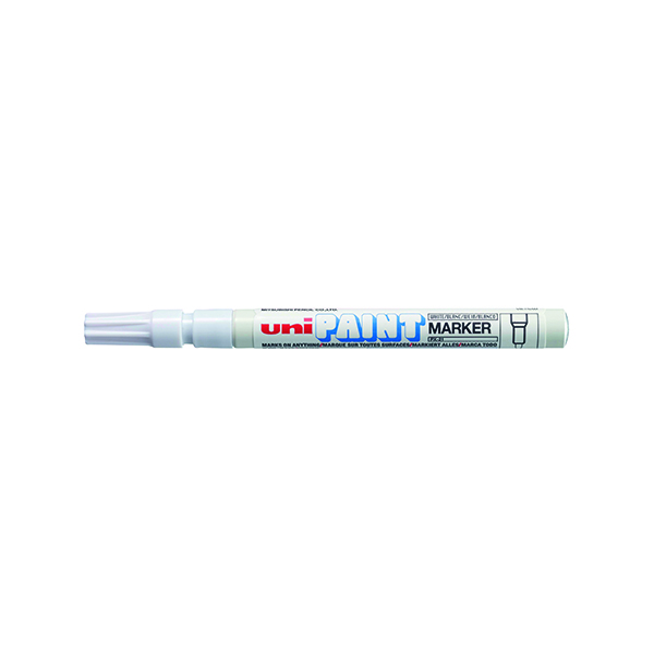Uni-Ball UniPAINT PX21 Paint Marker Fine White (12 Pack) 124503000