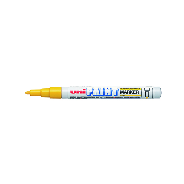Bullet Tip Uni-Ball UniPAINT PX21 Paint Marker Fine Yellow (12 Pack) 124511000