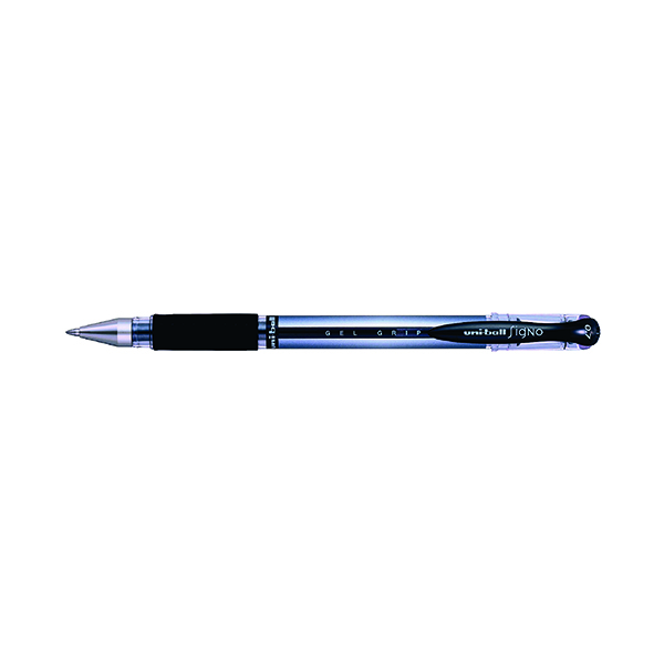 Uni-Ball Signo Gel Grip Rollerball Pen Medium Black (12 Pack) 9003950