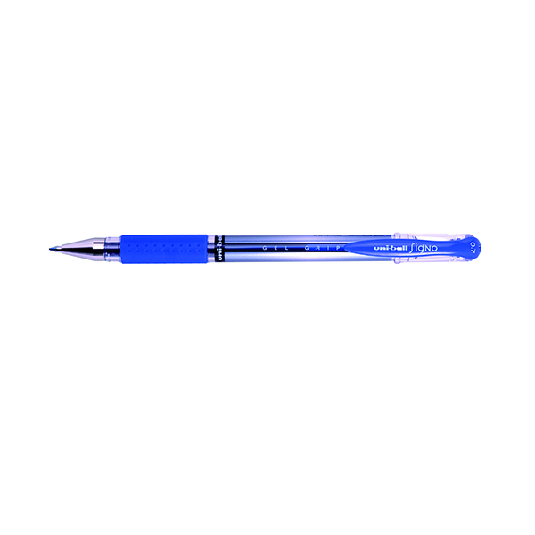 Uni-Ball Signo Gel Grip Rollerball Pen Medium Blue (12 Pack) 9003951
