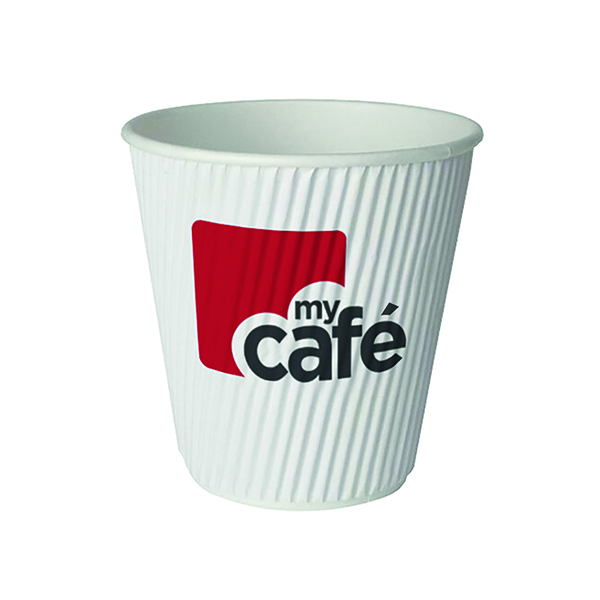 MyCafe 12oz Ripple Wall Hot Cups (500 Pack) HVRWPA12V