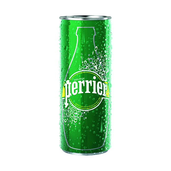 Cold Drinks Perrier 250ml Sparkling Water Slim Can (35 Pack) 12336215
