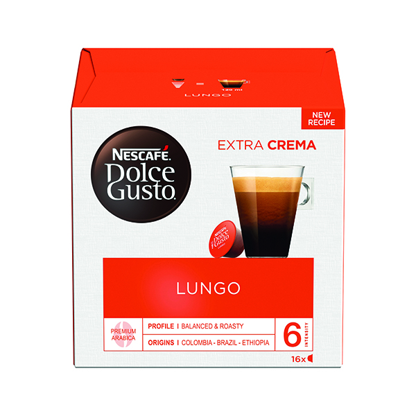Coffee Nescafe Dolce Gusto Cafe Lungo Capsules (48 Pack) 12431827
