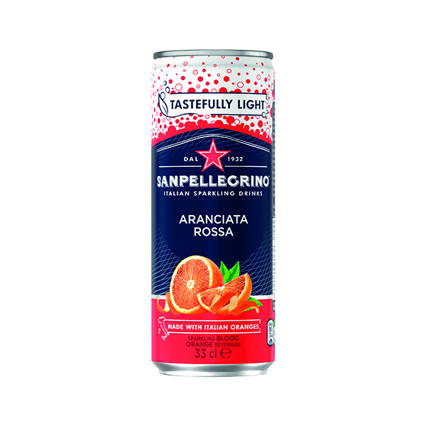 Cold Drinks San Pellegrino Sparkling Blood Orange 330ml Can (24 Pack) 12365783