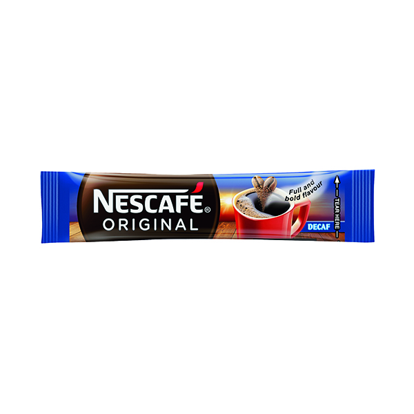 Coffee Nescafe Decaffeinated One Cup Sticks Coffee Sachets (200 Pack) 12315595