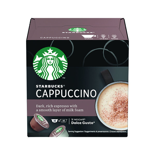 Coffee Nescafe Dolce Gusto Starbucks Cappuccino Capsules (36 Pack) 12397695