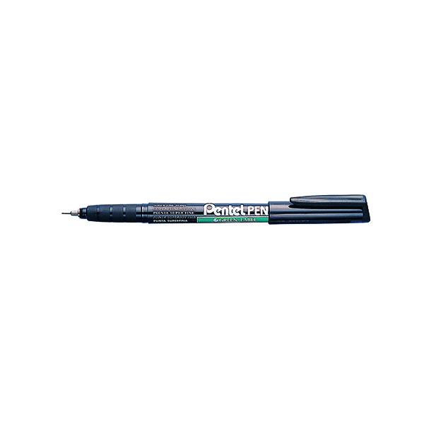 Pentel Permanent Marker Super Fine Black (12 Pack) NMF50-A