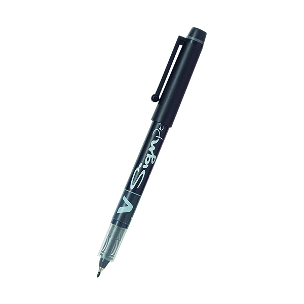 Fineliner Pens Pilot Black V-Sign Pens (12 Pack) SWVSP01