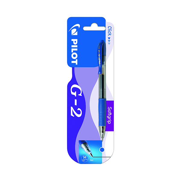 Pilot G207 Gel Retractable Rollerball Blister Card Blue (12 Pack) 041200103
