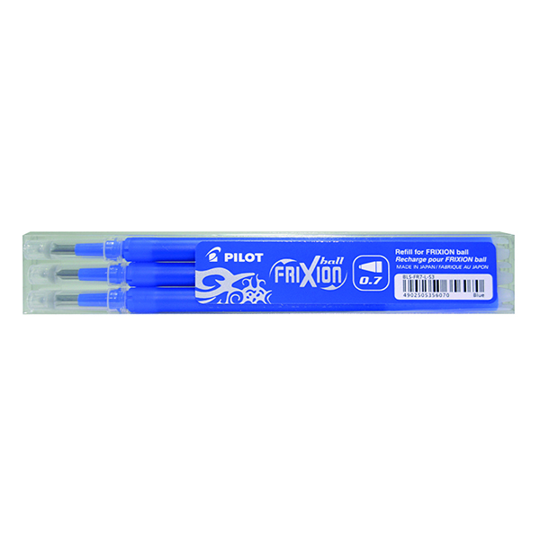 Pilot FriXion Rollerball Pen Refill Medium Blue (3 Pack) 075300303