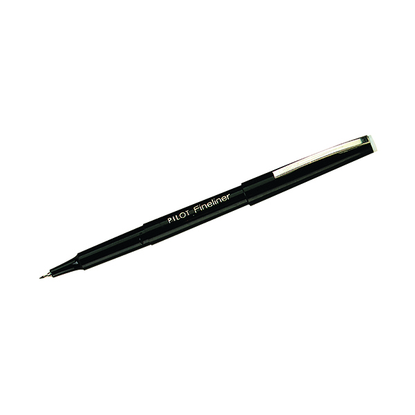 Pilot Black Fineliner Pen (12 Pack) SWPPBK
