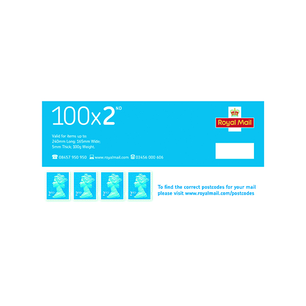 Stamps Second Class Postage Stamps (100 Pack) SDN2