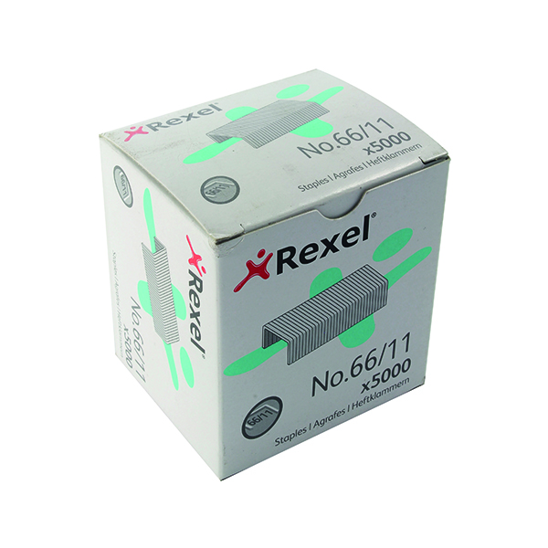 Rexel No. 66 11mm Staples (5000 Pack) 06070