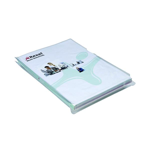 A4 Rexel Nyrex Expanding Folders A4 Clear (10 Pack) 2001015
