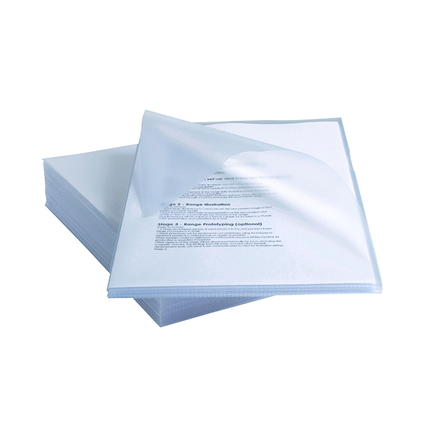 Rexel Anti Slip Cut Flush Folders A4 Clear (25 Pack) 2102211
