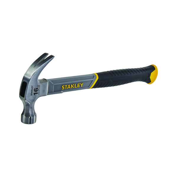Planes, Chisels & Files Stanley 16oz Grey Fibreglass Claw Hammer STHT0-51309
