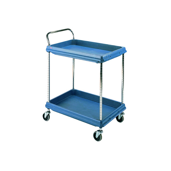 Mail Room Trolley With 2 Baskets Chrome 320537 