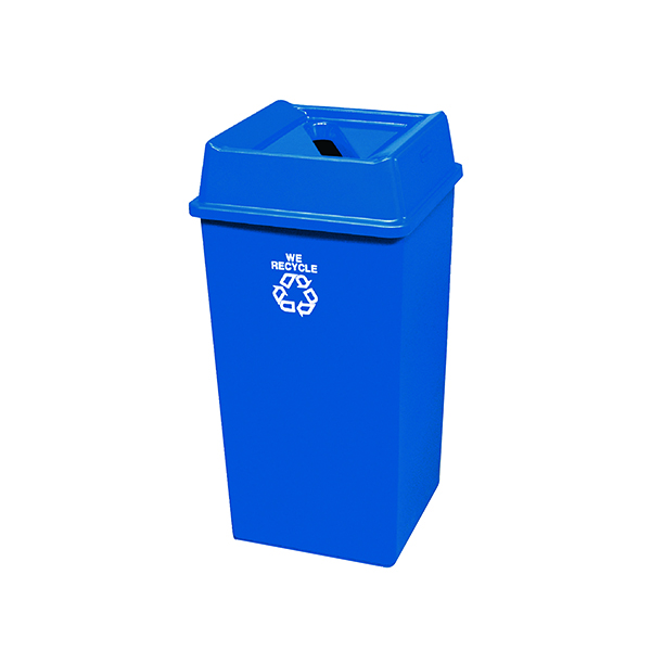 Paper Recycling Bin Base 132.5L Blue 324161 (Lid not included Pack)