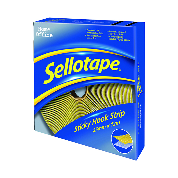 Accessories Sellotape Sticky Hook Strip 12m 1445179