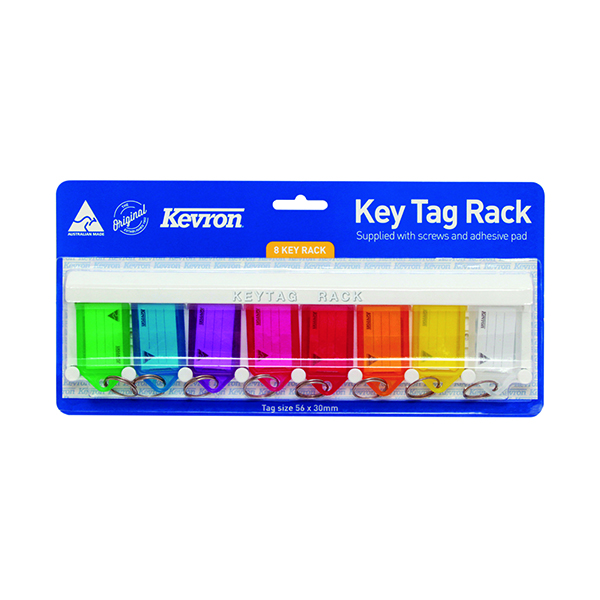 Kevron Standard Key Tags Assorted (8 Pack) ID6TRL