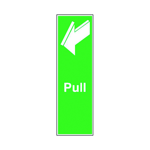 Signs Safety Sign Pull 150x50mm Self-Adhesive FX05312S