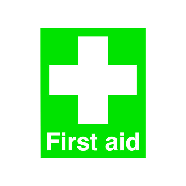 Safety Sign First Aid 100x250mm PVC FA00607R