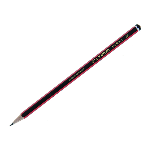 Black Lead Staedtler Tradition 110 2B Pencil (12 Pack) 110-2B