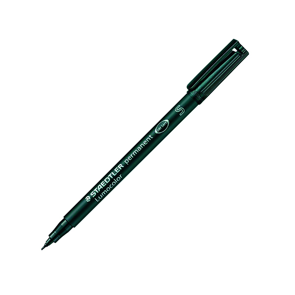 Permanent Markers Staedtler Lumocolour Universal Pen Permanent Superfine Black (10 Pack) 313-9
