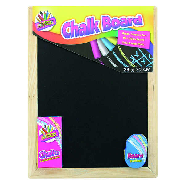Chalk Board Set with Chalk Board, Chalks and Eraser (12 Pack) 5249
