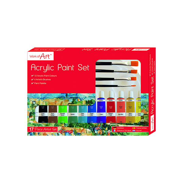 Crayons / Charcoals / Pastels Work of Art Artists Acrylic Set (12 Pack) 6747