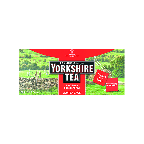 Tea Yorkshire Tea Tagged and Enveloped pk200 1341