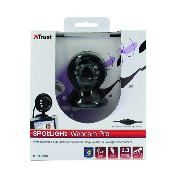 Webcams Trust Spotlight Webcam Pro Black 16428