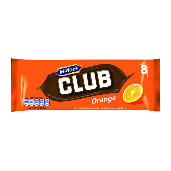 McVities Club Orange (8 Pack) 16726